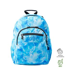 Mochila Escolar Porta Pc 14" Acuarela Glitter