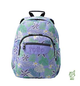 Mochila Escolar Porta Pc 14" Acuarela