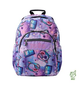 Mochila Escolar Porta Pc 14" Acuarela