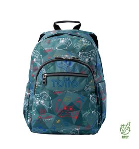 Mochila Escolar Porta Pc 14" Acuarela