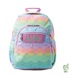 Mochila Escolar Porta Pc 14" Acuarela