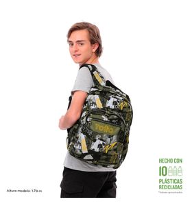 Mochila Escolar Porta Pc 14" Acuarela