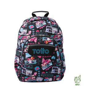 Mochila Escolar Porta Pc 14" Acuarela