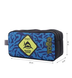 Multiuso Escolar Para Niño Sharky Azul