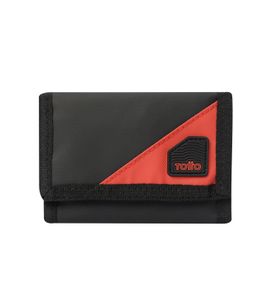 Billetera Contrast Can con RFID Blocker Negra Mediana