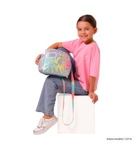 Lonchera Para Niña Girl Power Gris