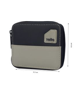 Billetera Contrast Mad Con RFID Blocker Negra/Terreo