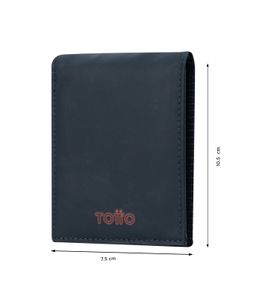 Billetera Dual S Con RFID Blocker Azul