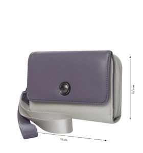 Billetera Style Can con RFID Blocker Morada/Gris