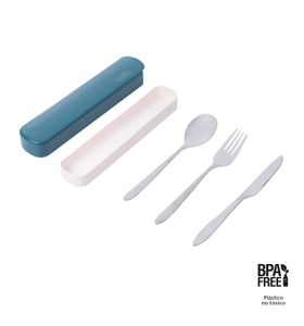 Set De Cubiertos X 3 Spunt Azul