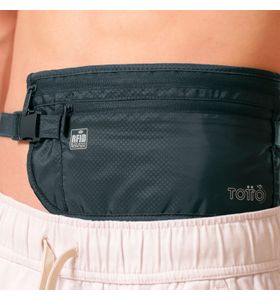 Cangurera De Viaje Security Con Rfid Blocker Azul