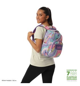 Mochila Juvenil Porta Tableta 10" Tempera Morado