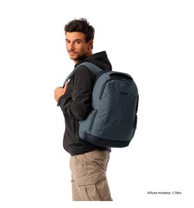 Mochila Ejecutiva Porta Pc 15.4" Hexa XL Gris Hombre