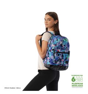 Mochila Universitaria Porta Pc 14" Tocax Azul Mujer