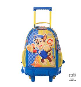 Mochila Con Ruedas Niño Paw Patrol Chase M Azul