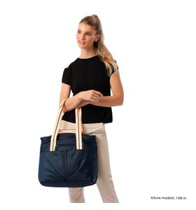 Bolso Shopping Cresa Porta Pc 14" Azul Mujer