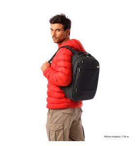 Mochila Ejecutiva Porta Pc 13" Colbert Negro Hombre