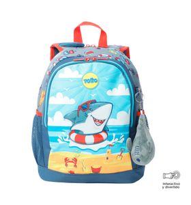 Mochila Para Niño Little Surfer M Gris