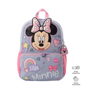 Mochila Para Niña Minnie M Gris