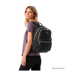 Mochila Porta Pc 13" Aynatto Negro Mujer
