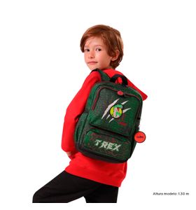 Mochila Para Niño Rex Dino S Verde