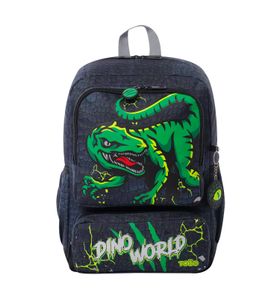 Mochila Para Niño Rex Dino M Gris