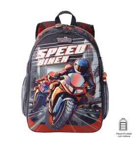 Mochila Para Niño Speed Biker L Rojo