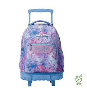 Mochila Con Ruedas Niña Porta Pc 15.4" Bomper Renglon