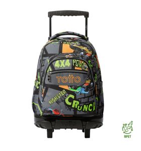 Mochila Con Ruedas Niño Porta Pc 15.4" Bomper Renglon