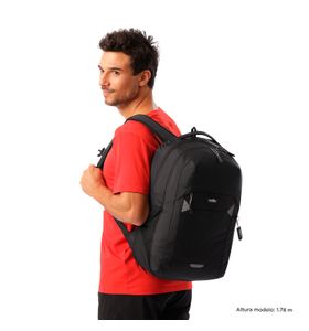Mochila Universitaria Porta Pc 16" Mako Negro Hombre