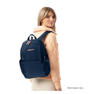 Mochila Ejecutiva Porta Pc 14" Adelaide 1 2.0 Azul Mujer