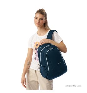 Mochila Universitaria Porta Pc 14" Goctal Twill 2.0 Azul