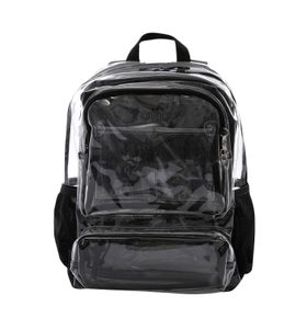 Mochila Transparente Porta Pc 16" Temus Negro