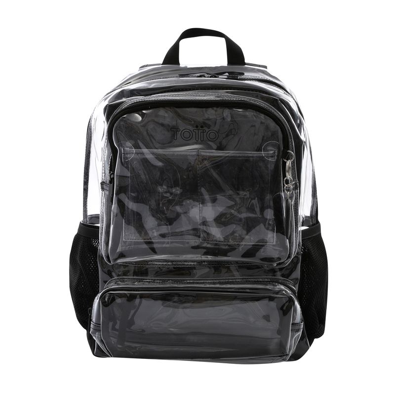 Mochila Transparente Porta Pc 16 Temus Negro