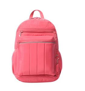 Mochila Universitaria Porta Pc 14" Plaine Rojo Mujer