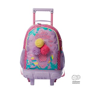 Mochila Con Ruedas Niña Rue Bomper Ice Pop M Rosado