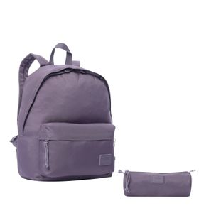 Kit Escolar Pack X2 Mochila + Multiuso Kalex Morado