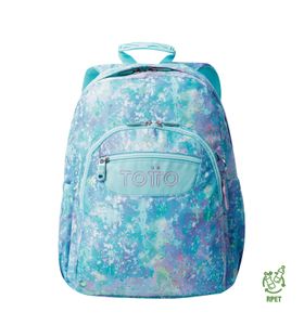 Mochila Juvenil Porta Pc 14" Acuarela Glitter