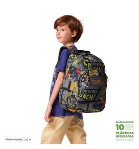 Mochila Juvenil Porta Pc 14" Acuarela