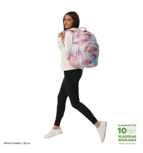 Mochila Juvenil Porta Pc 14" Rayol Glitter