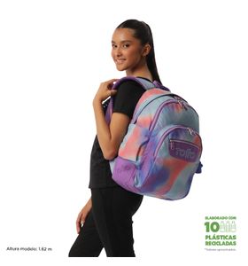 Mochila Juvenil Porta Pc 14" Rayol Glitter