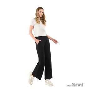 Pantalón Para Mujer Violete Negro