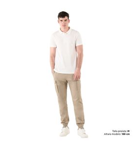 Camisa Polo Spencer para Hombre Blanca