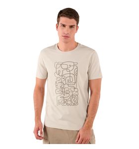 Camiseta Para Hombre Primen Beige