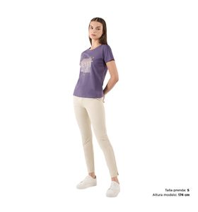 Camiseta Para Mujer Thinky Morada