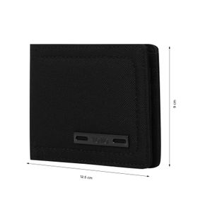 Billetera Canvas Con Rfid Blocker Negra