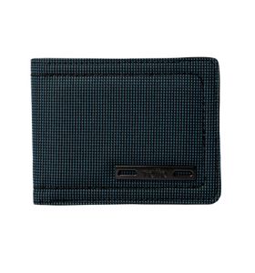 Billetera Canvas Con Rfid Blocker Azul