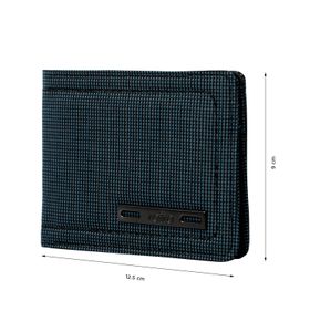 Billetera Canvas Con Rfid Blocker Azul