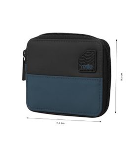 Billetera Contrast Mad 2.0 Con Rfid Blocker Negra/azul