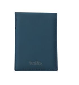 Billetera Dual Pequeña Con Rfid Blocker Azul